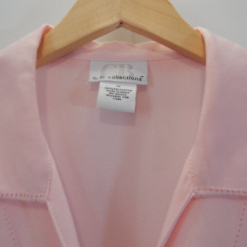 C.B Collections Soft Pink Button Blouse - image 4